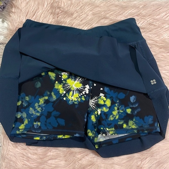 Sweaty Betty Navy Swift Running Skort Skirt - Picture 4 of 9